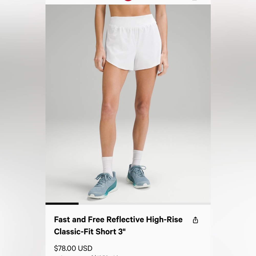 Lululemon Fast & Free Shorts